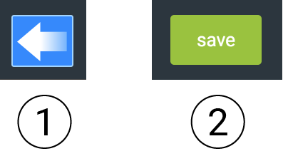 command and save buttons