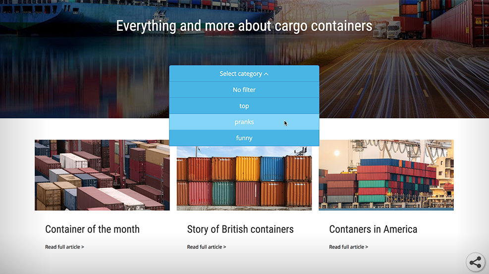 LiquidBlox tag chooser with dropdown option