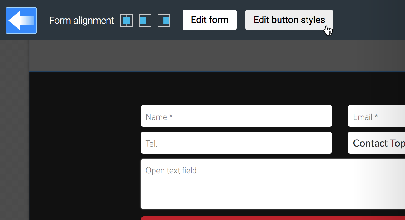 LiquidBlox editor - editing button styles