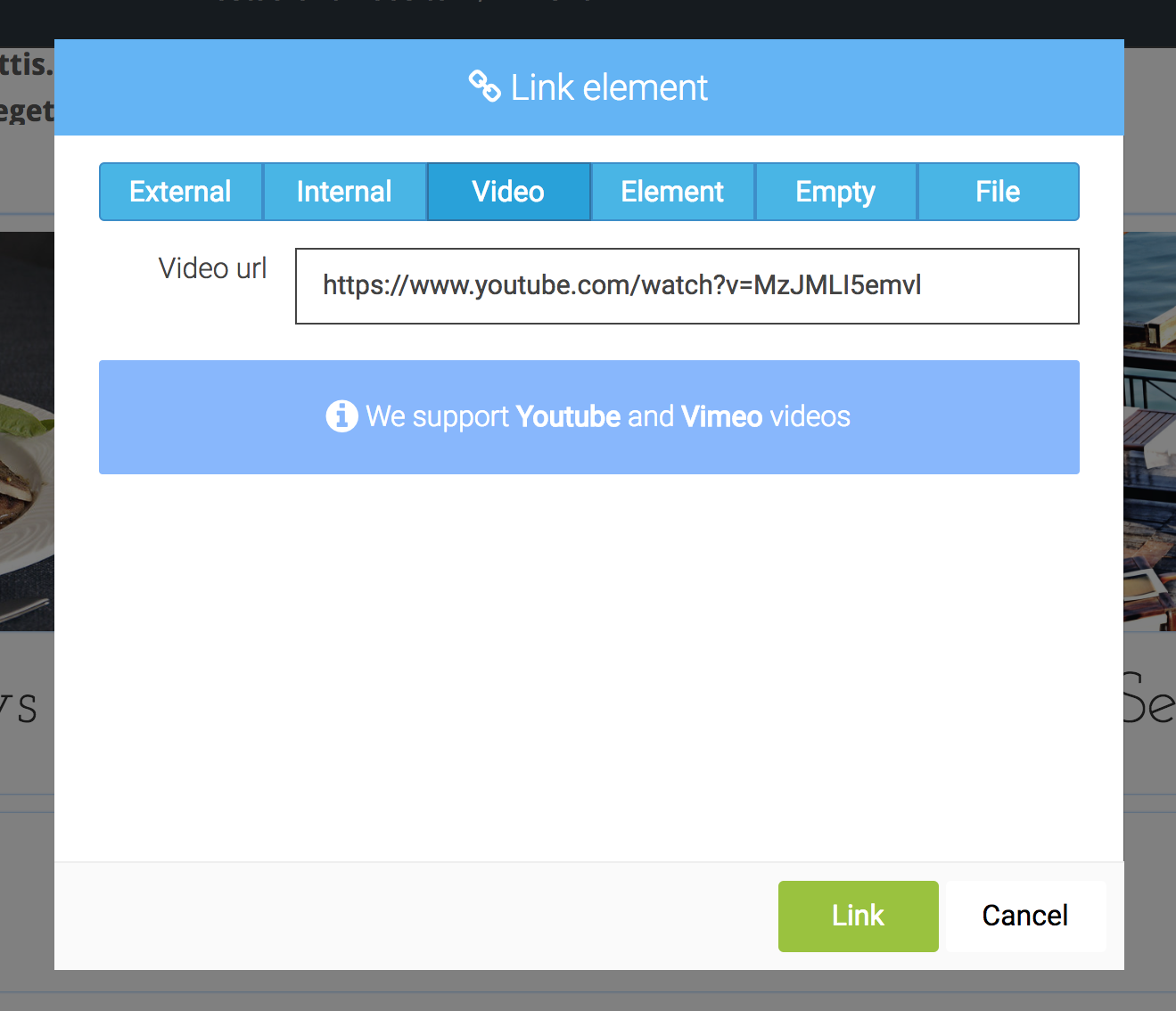 LiquidBlox editor - adding link to video