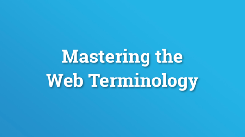 Video: basics of web terminology