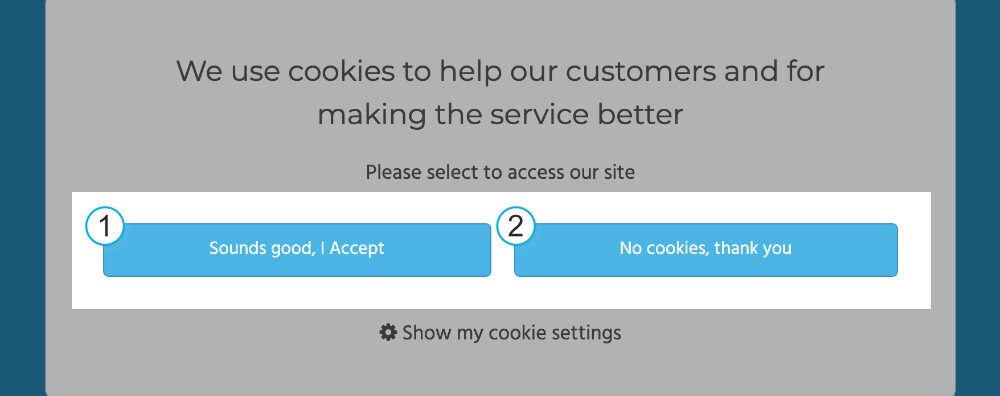 LiquidBlox cookie banner - accept cookies buttons