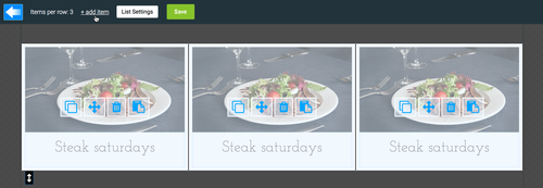 LiquidBlox editor - adding more items to a list
