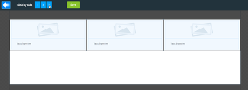 LiquidBlox editor - list items side by side