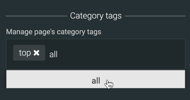 LiquidBlox editor - using existing tag