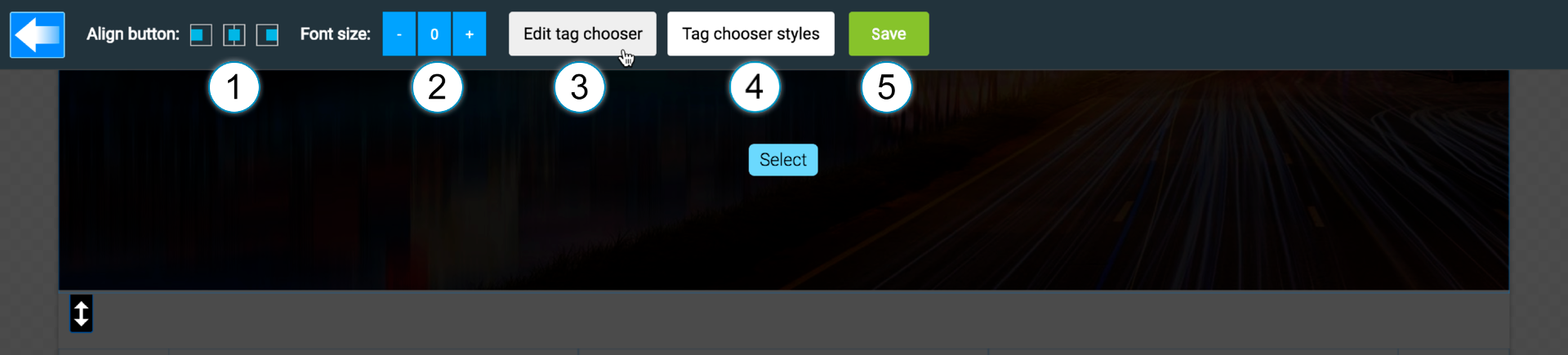 LiquidBlox editor - creating a tag chooser