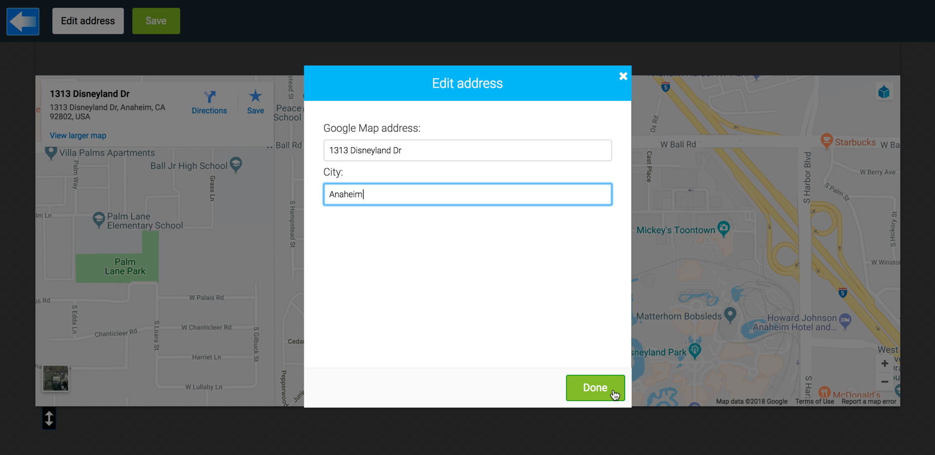LiquidBlox editor - editing address for your map