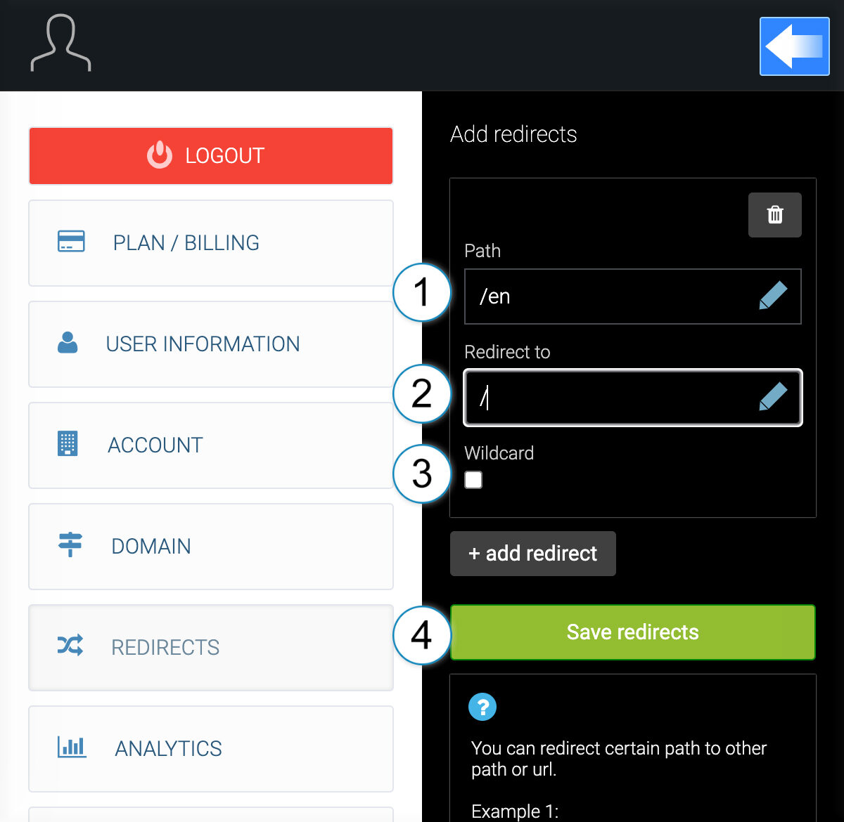 Learn how to add redirects to your web pages with LiquidBlox