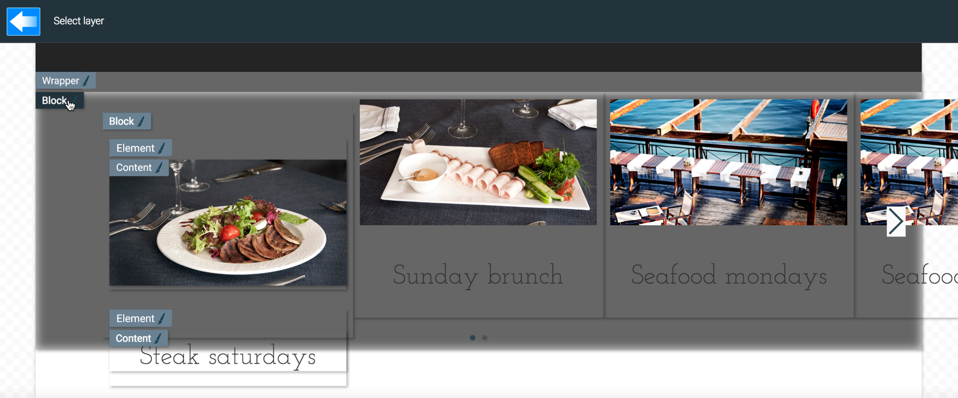 LiquidBlox editor - styling the slider
