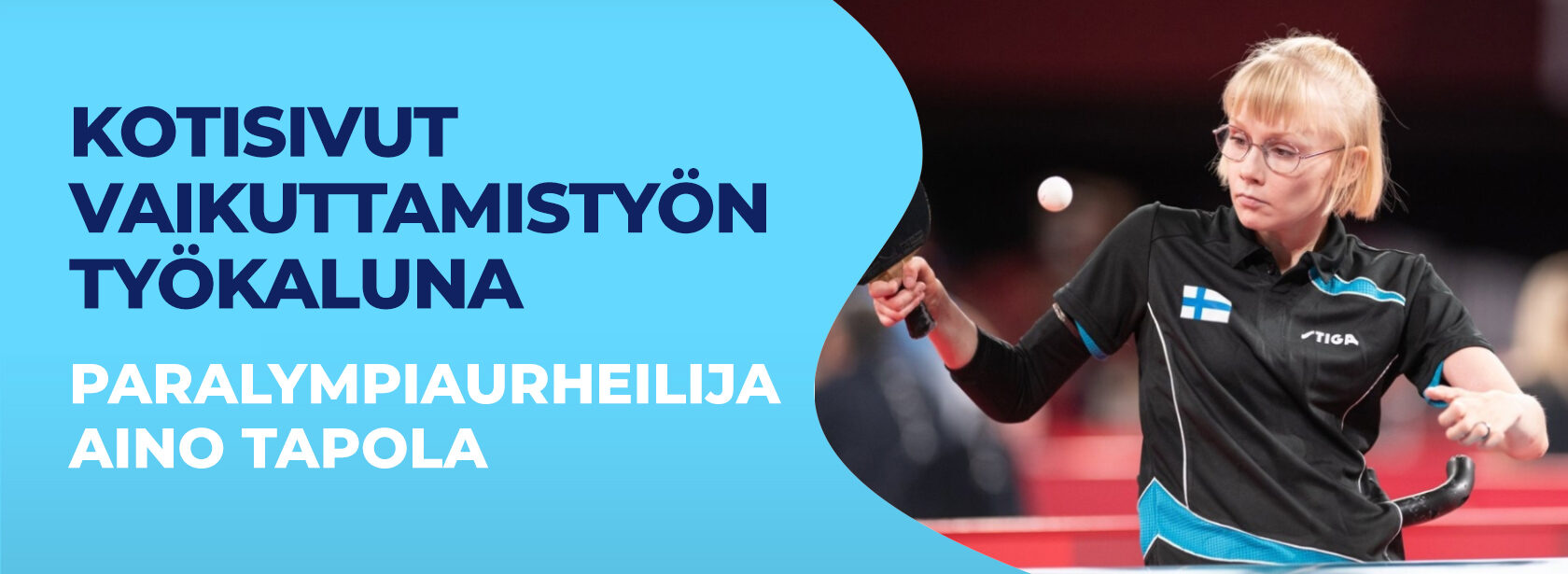 Paralympiaurheilija Aino Tapola treenaa kovaa ja vaikuttaa vammaisurheilun brändiin LiquidBlox-kotisivuillaan