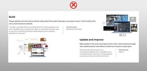 White space in web design done wrong