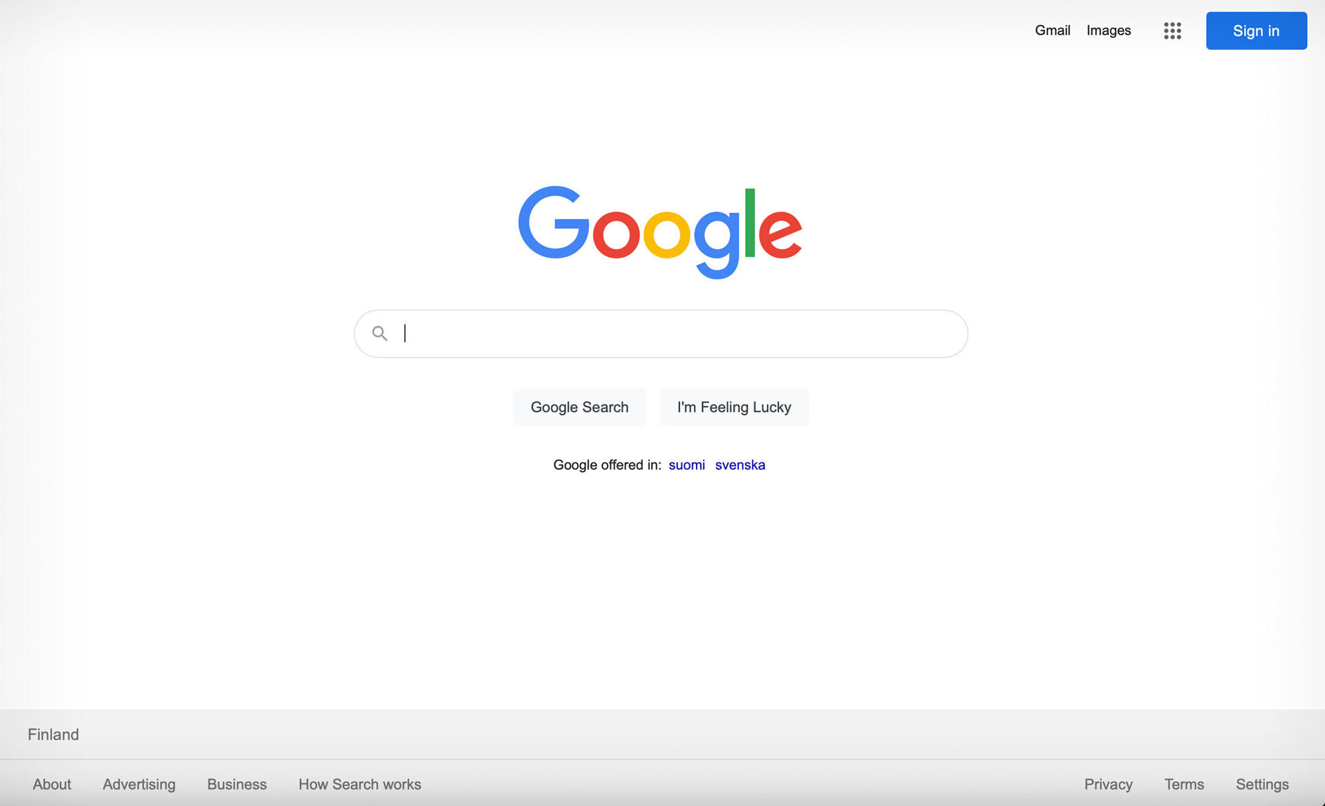 White Space in Googlen Search page