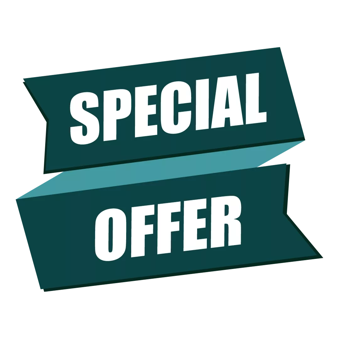 Nauha jossa lukee special offer.