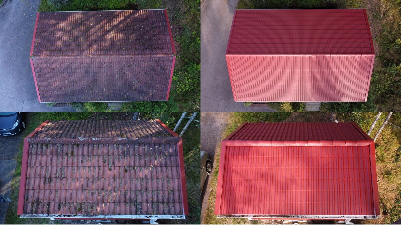 Pinnoitettu tiilikatto Ridasjärvi