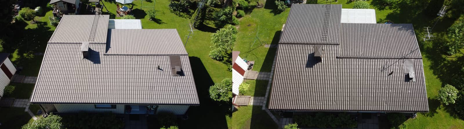 Maalattu peltikatto Jokela