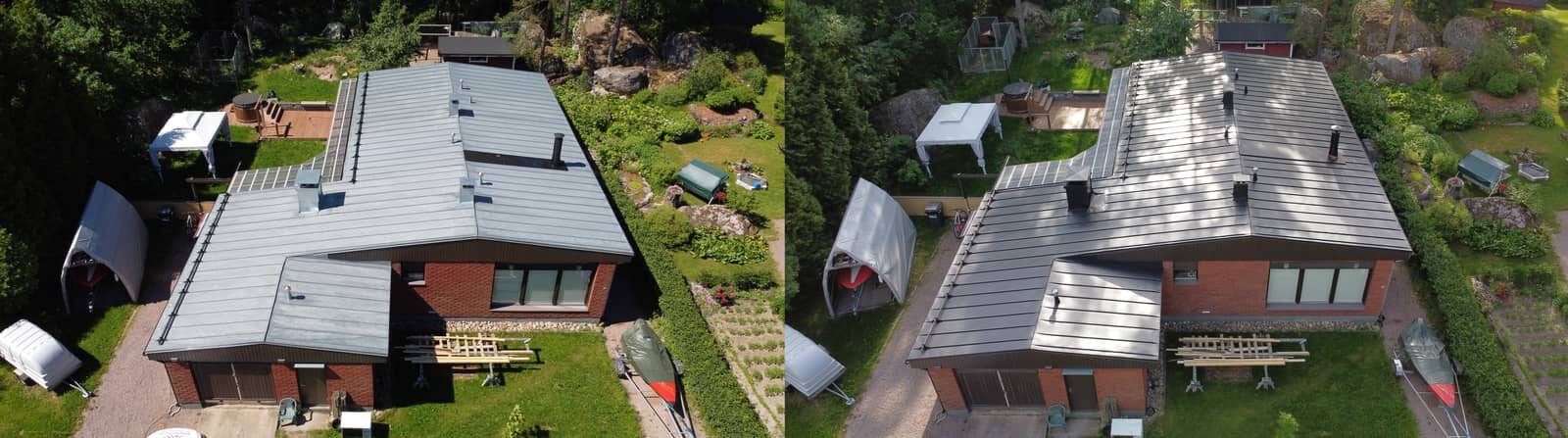 Peltikatto maalaus Loviisa