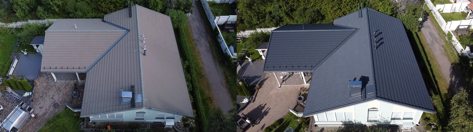 Pinnoitettu tiilikatto Hyvinkäällä