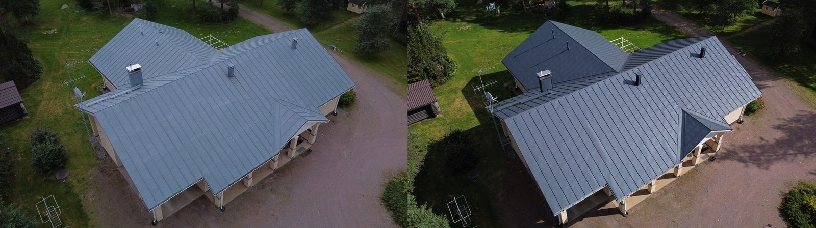 Maalattu peltikaato hyvinkäällä