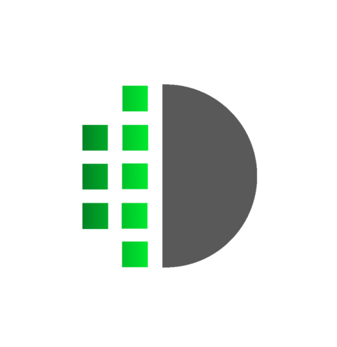 Vihreä ja harmaa sävyinen tyylitelty pallo, joka symbolisoi konversio- ja hakukoneotimointia.
