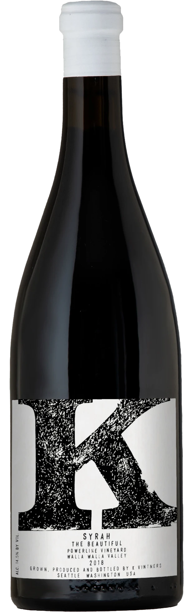 K Syrah The Beautiful Powerline Vineyard 2018
