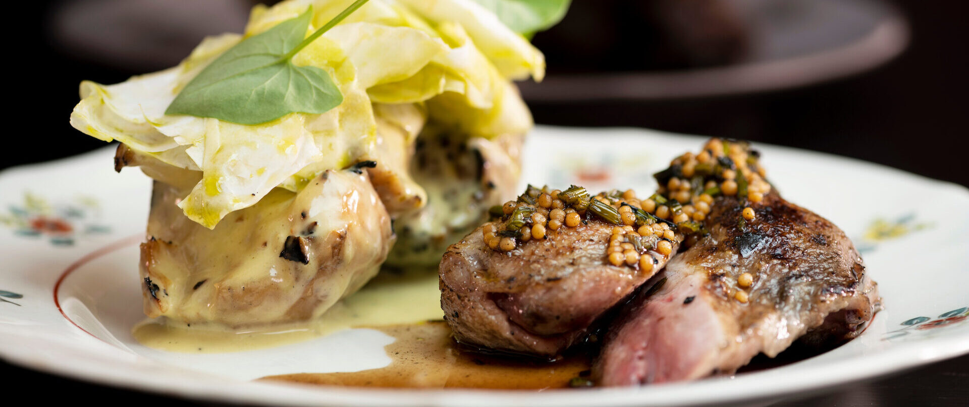 Karhunlaukkavoilla valmistettua viiriäistä ja selleriä | BRASA