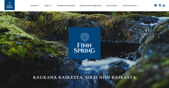 Finn Spring – juomabrändit ja juomien sopimusvalmistus
