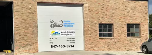 ELGIN EMISSION TESTING entrance door